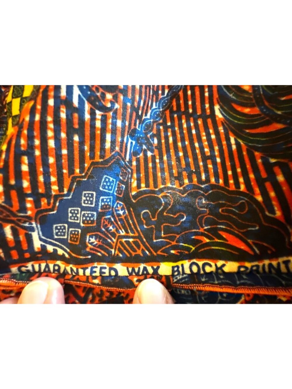 Classy City Chicks 3X Orange Blue African Print Dashiki Tunic Boho Festival Chic - Picture 7 of 10
